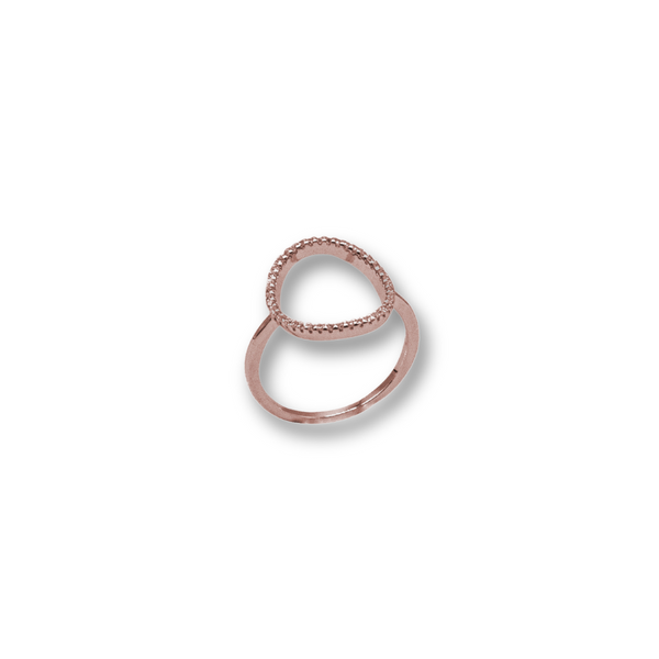 Circle ring (argento rosè)