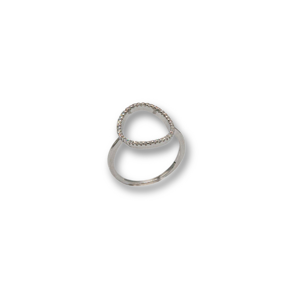 Circle ring (argento bianco)