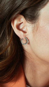 Circle earrings (argento bianco)