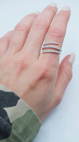 Snake ring (argento bianco)